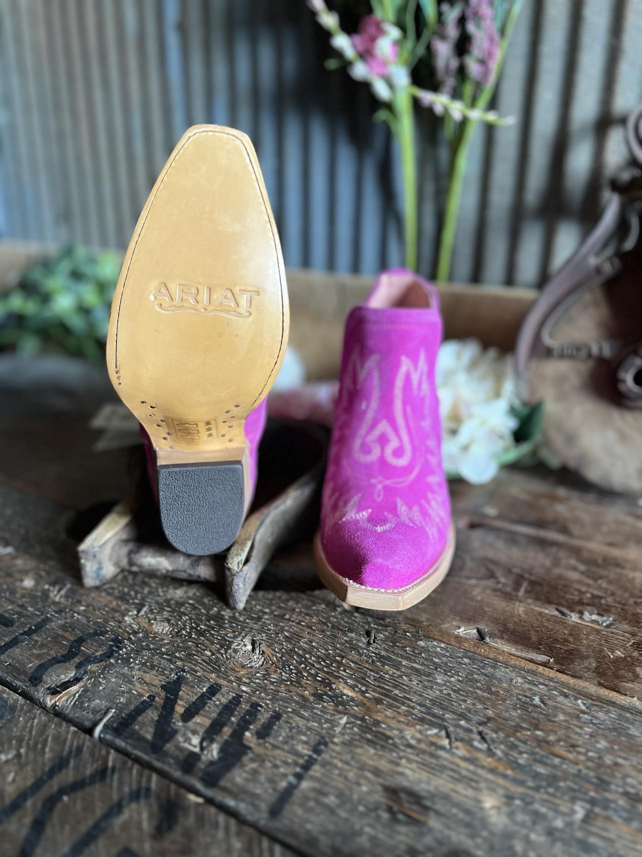 Womens Ariat Dixon Bootie In Haut Pink-Women's Boots-Ariat-Lucky J Boots & More, Women's, Men's, & Kids Western Store Located in Carthage, MO