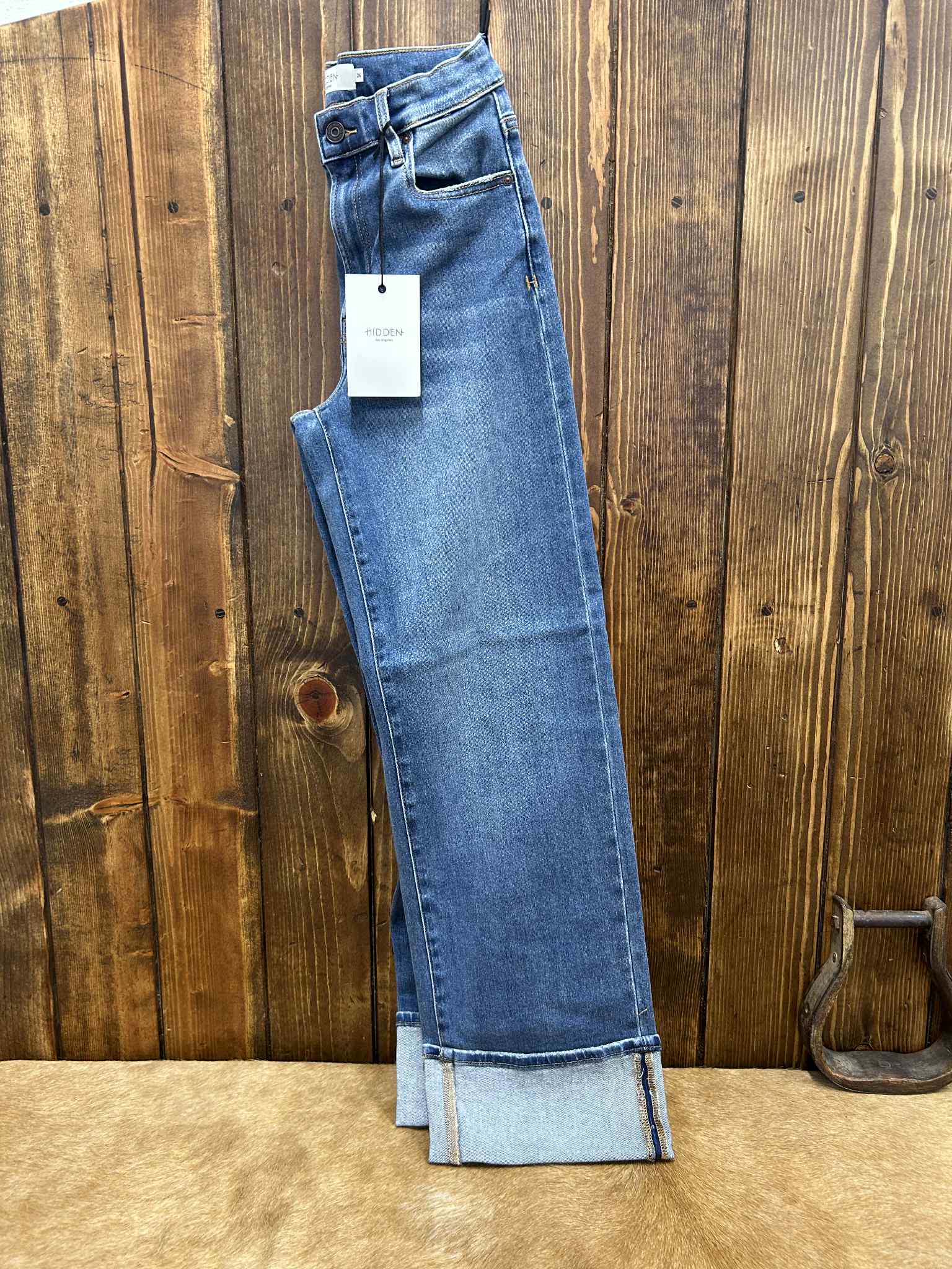 Hidden Paityn High Rise Dad Jean-Women's Denim-HIDDEN-Lucky J Boots & More, Women's, Men's, & Kids Western Store Located in Carthage, MO