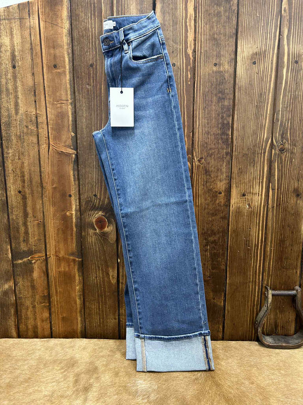 Hidden Paityn High Rise Dad Jean-Women's Denim-HIDDEN-Lucky J Boots & More, Women's, Men's, & Kids Western Store Located in Carthage, MO