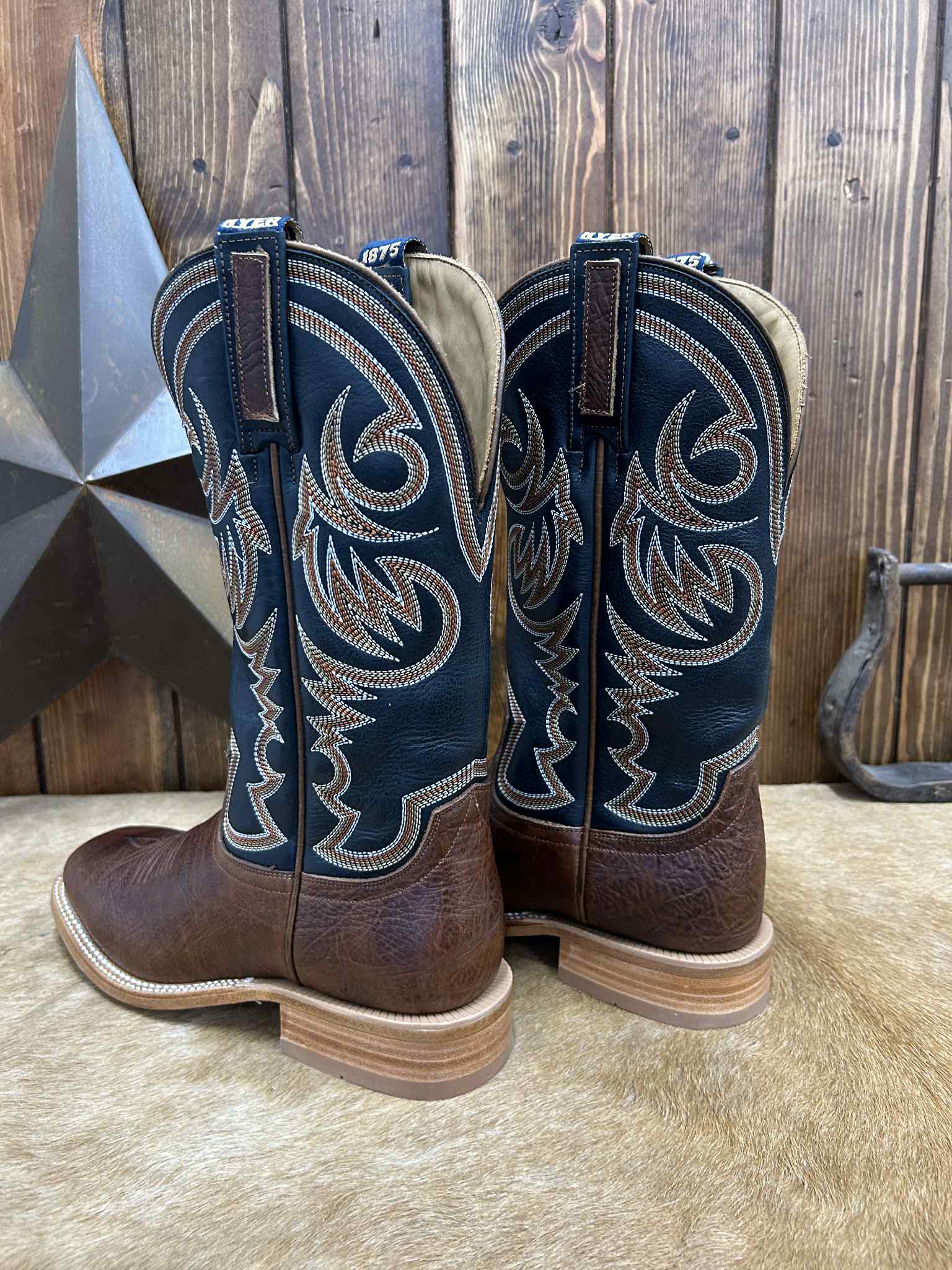 Men's Hyer Sawyer Redwood Bull Shrunken Shoulder Boot-Men's Boots-HYER Boots-Lucky J Boots & More, Women's, Men's, & Kids Western Store Located in Carthage, MO