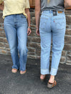 Levi's Ribcage Full Length Straight Leg in Light Wash-Women's Denim-Levi's-Lucky J Boots & More, Women's, Men's, & Kids Western Store Located in Carthage, MO