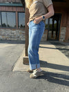 Flying Monkey Kylani High Rise Slim Wide Leg Jean-Women's Denim-Flying Monkey-Lucky J Boots & More, Women's, Men's, & Kids Western Store Located in Carthage, MO