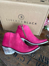 Lidia Nob Grease Fuchsia Booties by Liberty Black *FINAL SALE*-Women's Boots-Liberty Black-Lucky J Boots & More, Women's, Men's, & Kids Western Store Located in Carthage, MO