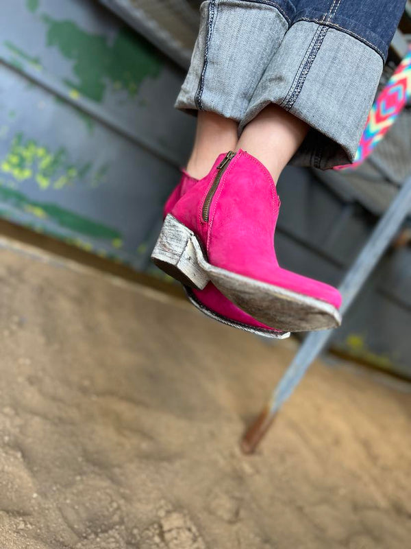 Lidia Nob Grease Fuchsia Booties by Liberty Black *FINAL SALE*-Women's Boots-Liberty Black-Lucky J Boots & More, Women's, Men's, & Kids Western Store Located in Carthage, MO