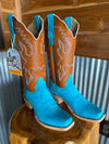 Women's R Watson Turquoise Boar/ Chestnut Ranch Hand-Women's Boots-R. Watson-Lucky J Boots & More, Women's, Men's, & Kids Western Store Located in Carthage, MO