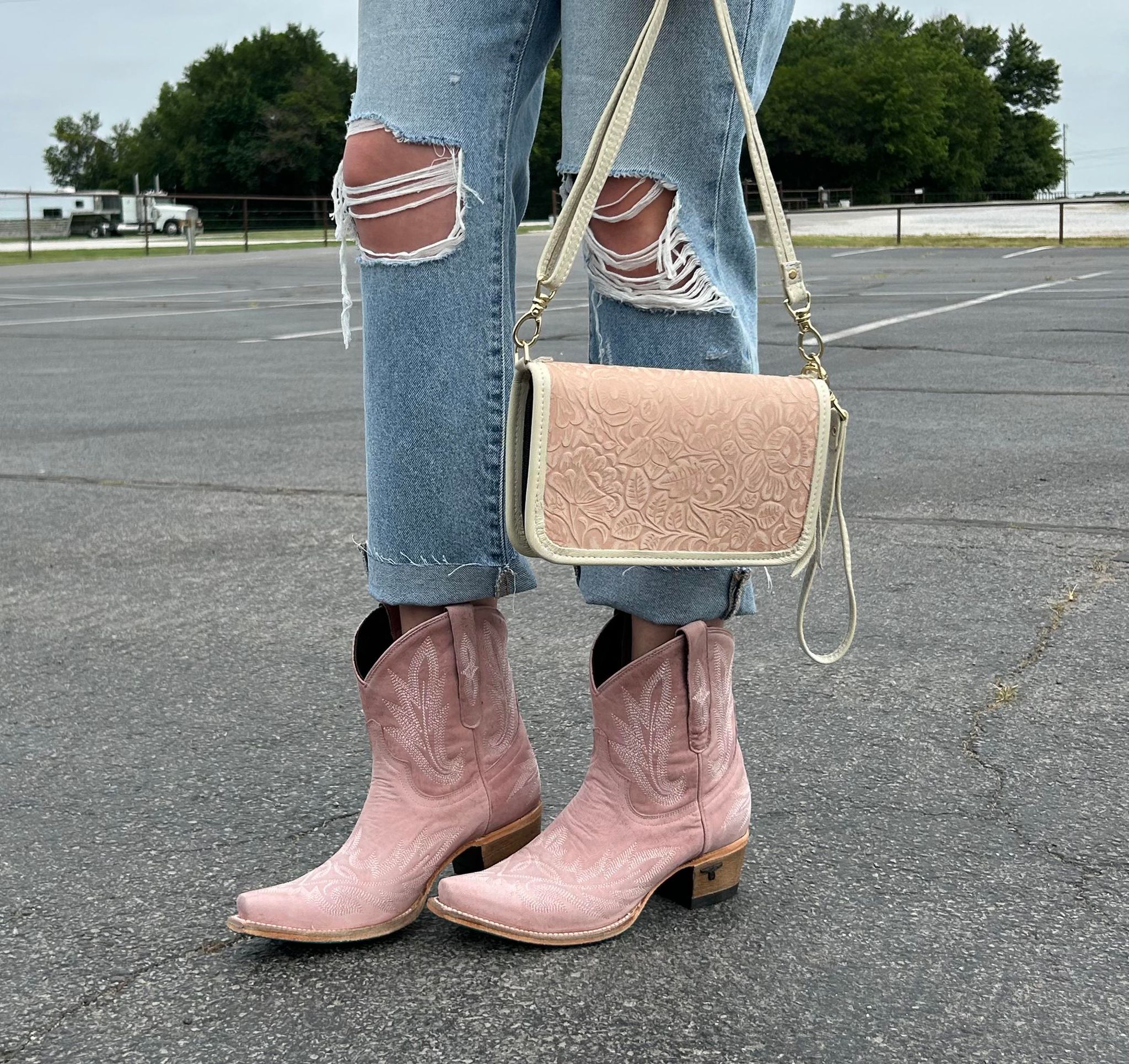 Lane Boots Lexington Blush Bootie-Women's Boots-Lane Boots-Lucky J Boots & More, Women's, Men's, & Kids Western Store Located in Carthage, MO