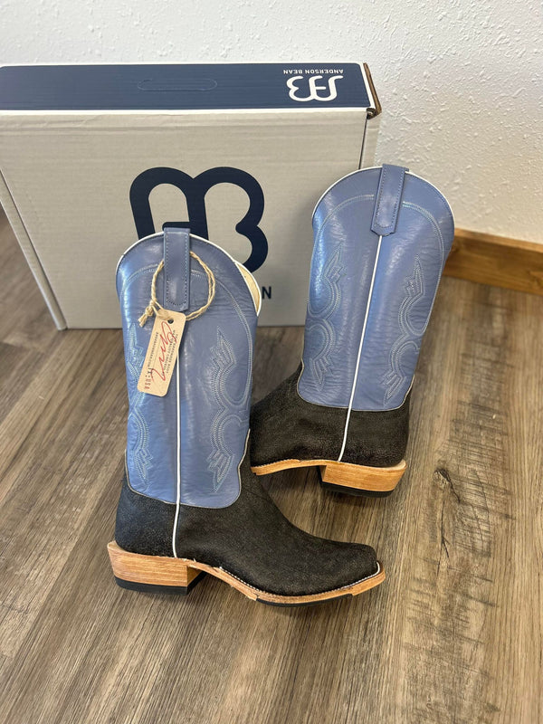 Men's Anderson Bean Grey Safari Cape Buffalo Boot-Men's Boots-Anderson Bean-Lucky J Boots & More, Women's, Men's, & Kids Western Store Located in Carthage, MO