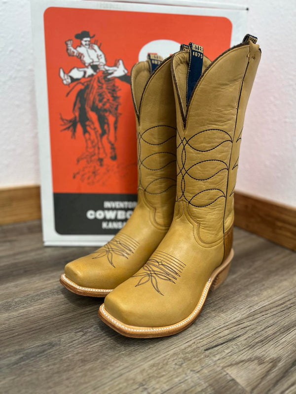 Men's Hyer Maize Tan Cowhide Boot-Men's Boots-HYER Boots-Lucky J Boots & More, Women's, Men's, & Kids Western Store Located in Carthage, MO