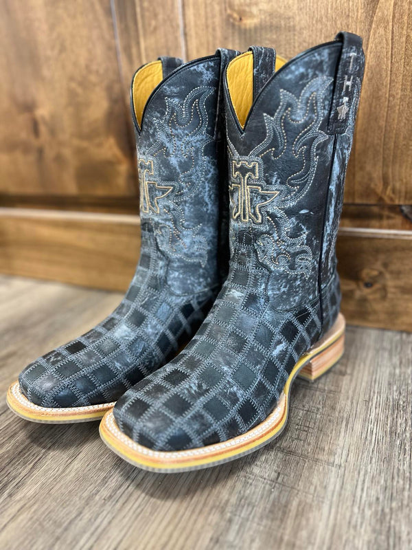 Men's Tin Haul King of Clubs Square Toe Boot-Men's Boots-Tin Haul-Lucky J Boots & More, Women's, Men's, & Kids Western Store Located in Carthage, MO