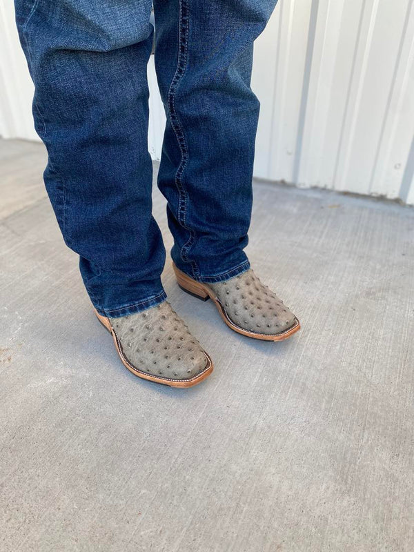 Men's Anderson Bean Mouse Bruciato Full Quill Ostrich Boot-Men's Boots-Anderson Bean-Lucky J Boots & More, Women's, Men's, & Kids Western Store Located in Carthage, MO