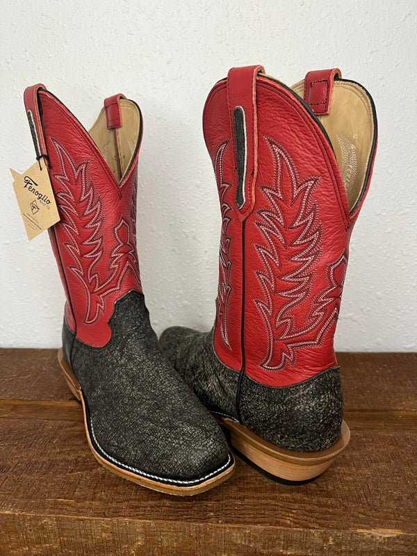 Men's Fenoglio Grey Cape Buffalo Boot-Men's Boots-Fenoglio Boots-Lucky J Boots & More, Women's, Men's, & Kids Western Store Located in Carthage, MO