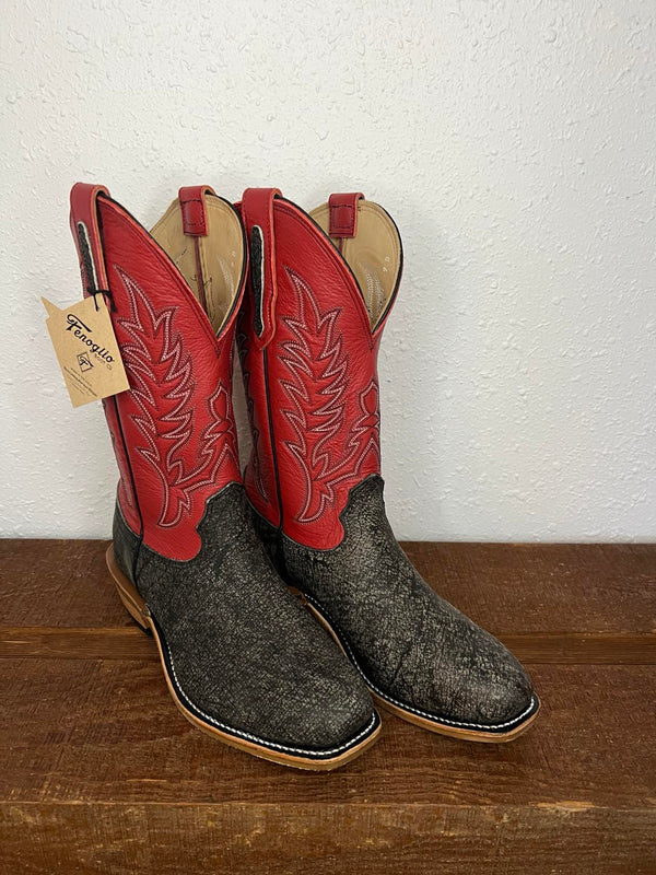 Men's Fenoglio Grey Cape Buffalo Boot-Men's Boots-Fenoglio Boots-Lucky J Boots & More, Women's, Men's, & Kids Western Store Located in Carthage, MO