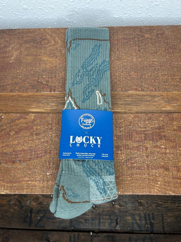 Lucky Chuck Socks-Socks-Lucky Chuck Brand-Lucky J Boots & More, Women's, Men's, & Kids Western Store Located in Carthage, MO