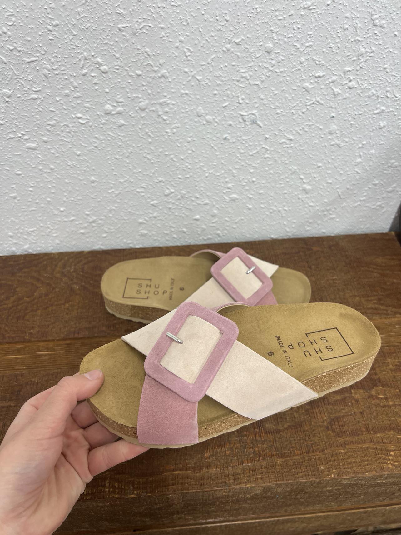 Shu Shop Bettina in Pink Sandal *Final Sale*-Sandals-Shu Shop-Lucky J Boots & More, Women's, Men's, & Kids Western Store Located in Carthage, MO