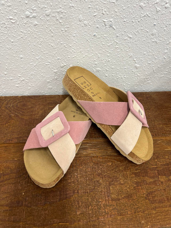 Shu Shop Bettina in Pink Sandal *Final Sale*-Sandals-Shu Shop-Lucky J Boots & More, Women's, Men's, & Kids Western Store Located in Carthage, MO