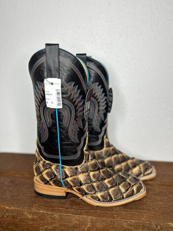 Men's Horse Power Beige Toas Big Bass Boot-Men's Boots-Horse Power-Lucky J Boots & More, Women's, Men's, & Kids Western Store Located in Carthage, MO