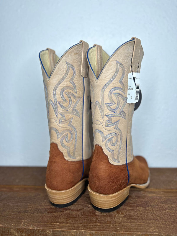 Men's Horse Power Brandy Reversed Smooth Quill Boot-Men's Boots-Horse Power-Lucky J Boots & More, Women's, Men's, & Kids Western Store Located in Carthage, MO