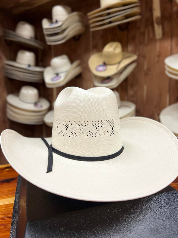 Rodeo King Quenten High Point Straw Hat 4.5" Brim-Straw Cowboy Hats-Rodeo King-Lucky J Boots & More, Women's, Men's, & Kids Western Store Located in Carthage, MO
