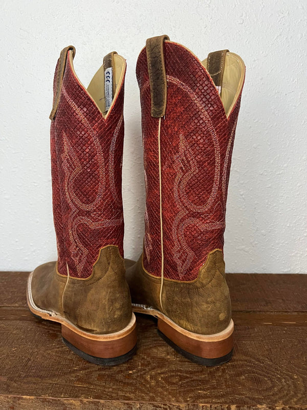 Anderson Bean Natural Brahma Bison Boot-Men's Boots-Anderson Bean-Lucky J Boots & More, Women's, Men's, & Kids Western Store Located in Carthage, MO
