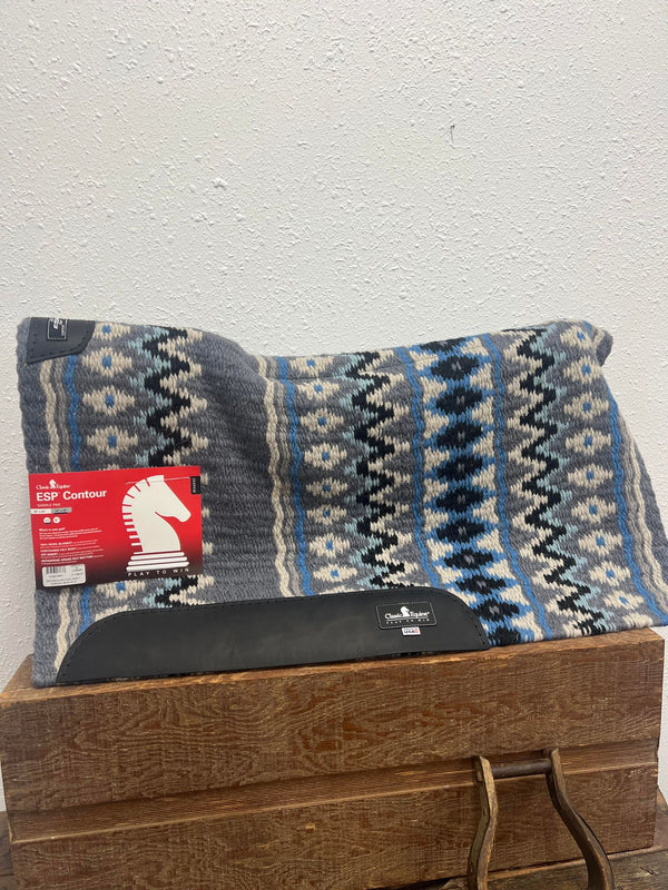 Classic Equine ESP Contoured Saddle Pad 1"-Saddle Pads-Equibrand-Lucky J Boots & More, Women's, Men's, & Kids Western Store Located in Carthage, MO