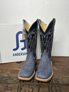 Men's Anderson Bean Blue Jean Washed Shoulder Square Toe Boot-Men's Boots-Anderson Bean-Lucky J Boots & More, Women's, Men's, & Kids Western Store Located in Carthage, MO
