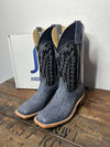 Men's Anderson Bean Blue Jean Washed Shoulder Square Toe Boot-Men's Boots-Anderson Bean-Lucky J Boots & More, Women's, Men's, & Kids Western Store Located in Carthage, MO
