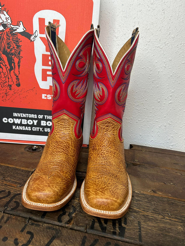 Men's Hyer Sawyer Tan Shrunken Shoulder Boot-Men's Boots-HYER Boots-Lucky J Boots & More, Women's, Men's, & Kids Western Store Located in Carthage, MO