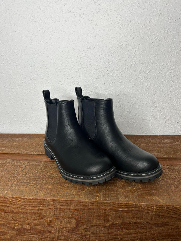 Corkys Cider Sippin in Black Booties *FINAL SALE*-Women's Boots-Corkys Footwear-Lucky J Boots & More, Women's, Men's, & Kids Western Store Located in Carthage, MO
