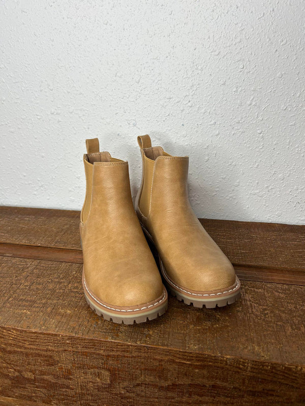 Corkys Cider Sippin in Caramel Booties *FINAL SALE*-Women's Boots-Corkys Footwear-Lucky J Boots & More, Women's, Men's, & Kids Western Store Located in Carthage, MO
