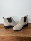 Corkys Love you a Latte in Grey Suede Booties *FINAL SALE*-Women's Boots-Corkys Footwear-Lucky J Boots & More, Women's, Men's, & Kids Western Store Located in Carthage, MO