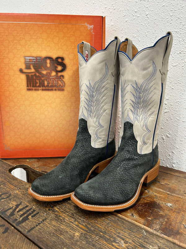 Men's Rios of Mercedes Grey Carpincho Boot-Men's Boots-Rios of Mercedes-Lucky J Boots & More, Women's, Men's, & Kids Western Store Located in Carthage, MO