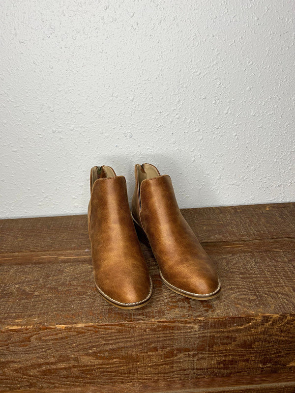 Boutique Vanish Booties in Cognac *FINAL SALE*-Women's Boots-Corkys Footwear-Lucky J Boots & More, Women's, Men's, & Kids Western Store Located in Carthage, MO