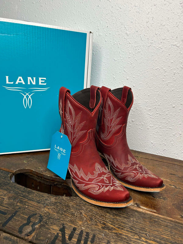 Lane Boots Smoldering Ruby Lexington Bootie-Women's Boots-Lane Boots-Lucky J Boots & More, Women's, Men's, & Kids Western Store Located in Carthage, MO