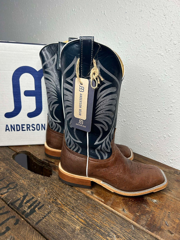 Men's Anderson Bean Kango Tobacco Smooth Quill Boot-Men's Boots-Anderson Bean-Lucky J Boots & More, Women's, Men's, & Kids Western Store Located in Carthage, MO