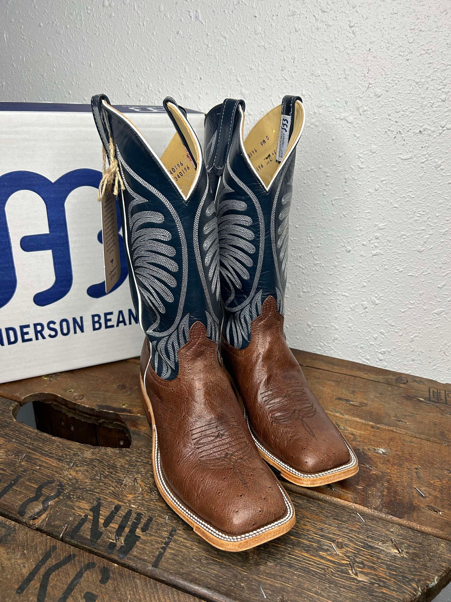 Men's Anderson Bean Kango Tobacco Smooth Quill Boot-Men's Boots-Anderson Bean-Lucky J Boots & More, Women's, Men's, & Kids Western Store Located in Carthage, MO
