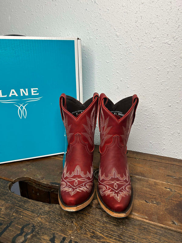 Lane Boots Smoldering Ruby Lexington Bootie-Women's Boots-Lane Boots-Lucky J Boots & More, Women's, Men's, & Kids Western Store Located in Carthage, MO
