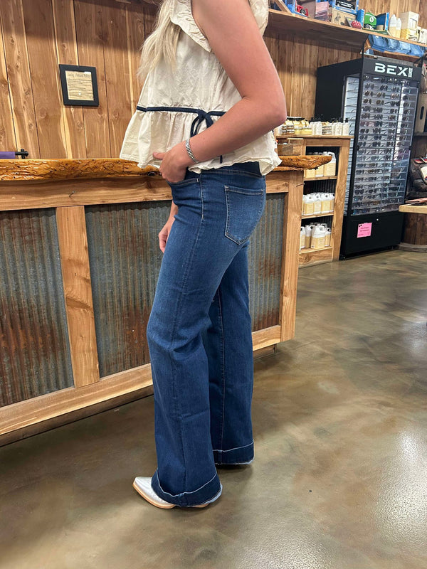 Women's Shay High Rise Trouser by Stetson *FINAL SALE*-Women's Denim-Stetson-Lucky J Boots & More, Women's, Men's, & Kids Western Store Located in Carthage, MO