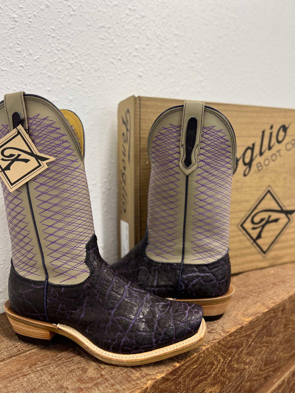 Men's Fenoglio Purple Vintage Elephant Boot-Men's Boots-Fenoglio Boots-Lucky J Boots & More, Women's, Men's, & Kids Western Store Located in Carthage, MO