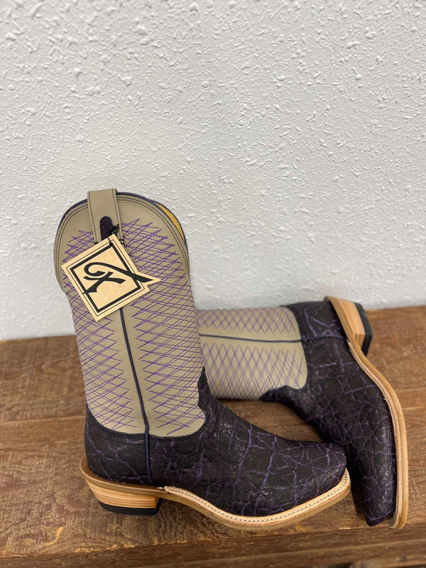 Men's Fenoglio Purple Vintage Elephant Boot-Men's Boots-Fenoglio Boots-Lucky J Boots & More, Women's, Men's, & Kids Western Store Located in Carthage, MO