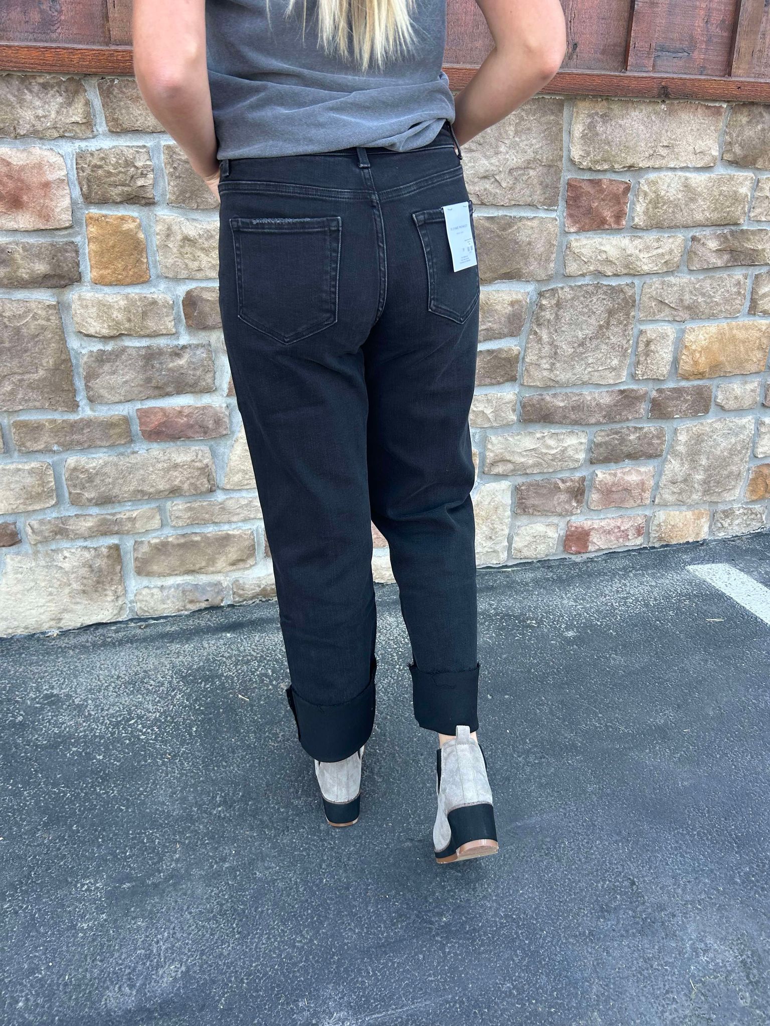 Molly Flying Monkey High Rise Dad Jeans *FINAL SALE*-Women's Denim-Flying Monkey-Lucky J Boots & More, Women's, Men's, & Kids Western Store Located in Carthage, MO