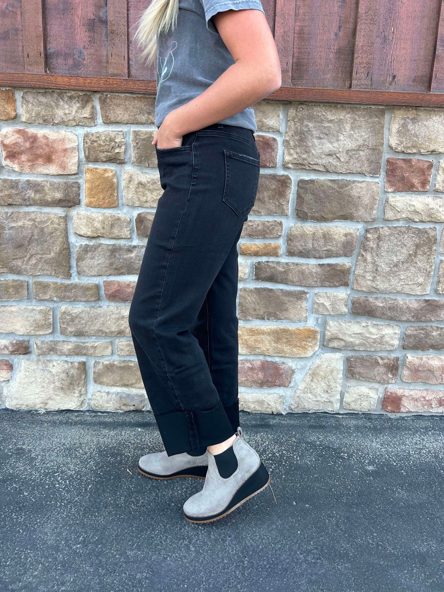 Molly Flying Monkey High Rise Dad Jeans *FINAL SALE*-Women's Denim-Flying Monkey-Lucky J Boots & More, Women's, Men's, & Kids Western Store Located in Carthage, MO