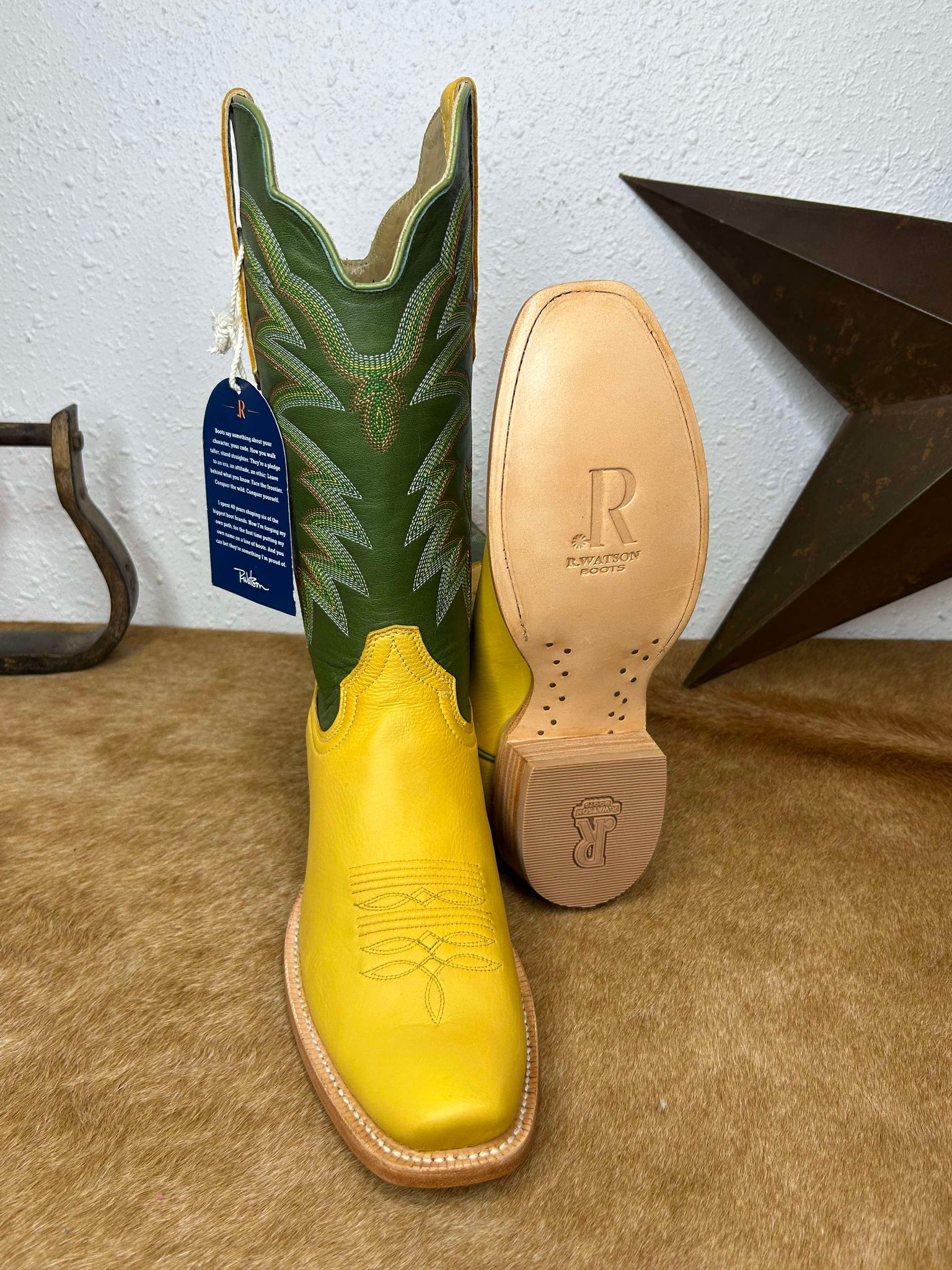 Men's R. Watson Buttercup Deer Boot-Men's Boots-R. Watson-Lucky J Boots & More, Women's, Men's, & Kids Western Store Located in Carthage, MO