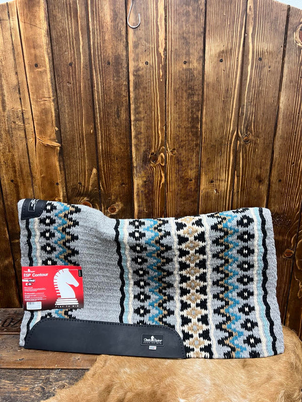 Classic Equine ESP Contoured Saddle Pad 3/4"-Saddle Pads-Equibrand-Lucky J Boots & More, Women's, Men's, & Kids Western Store Located in Carthage, MO