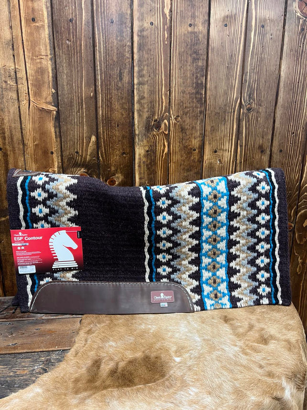Classic Equine ESP Contoured Saddle Pad 3/4"-Saddle Pads-Equibrand-Lucky J Boots & More, Women's, Men's, & Kids Western Store Located in Carthage, MO