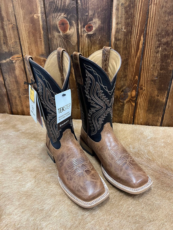 Men's Ariat Baxter Dark Tan Boot-Men's Boots-Ariat-Lucky J Boots & More, Women's, Men's, & Kids Western Store Located in Carthage, MO
