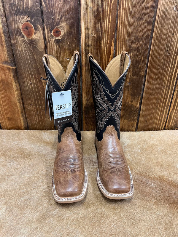 Men's Ariat Baxter Dark Tan Boot-Men's Boots-Ariat-Lucky J Boots & More, Women's, Men's, & Kids Western Store Located in Carthage, MO
