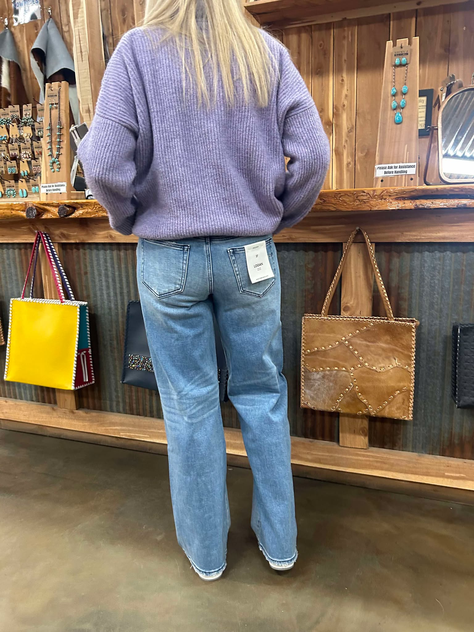 Hidden Elena Mid Rise Dad Jeans-Women's Denim-HIDDEN-Lucky J Boots & More, Women's, Men's, & Kids Western Store Located in Carthage, MO