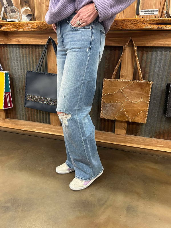 Hidden Elena Mid Rise Dad Jeans-Women's Denim-HIDDEN-Lucky J Boots & More, Women's, Men's, & Kids Western Store Located in Carthage, MO