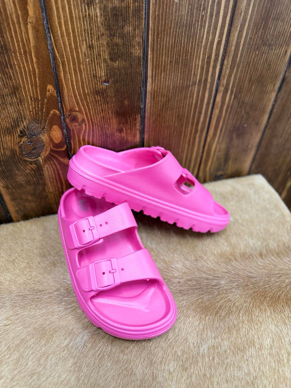 Corkys Cabana Sandal in Neon Pink *FINAL SALE*-Sandals-Corkys Footwear-Lucky J Boots & More, Women's, Men's, & Kids Western Store Located in Carthage, MO