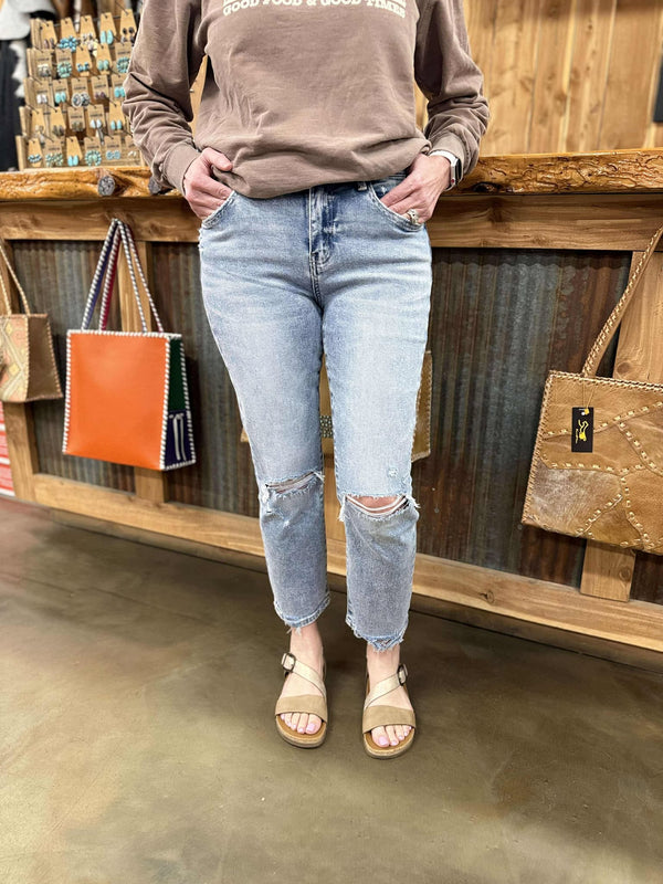 Women's Flying Monkey Vivie High Rise Straight Jeans *FINAL SALE*-Women's Denim-Flying Monkey-Lucky J Boots & More, Women's, Men's, & Kids Western Store Located in Carthage, MO